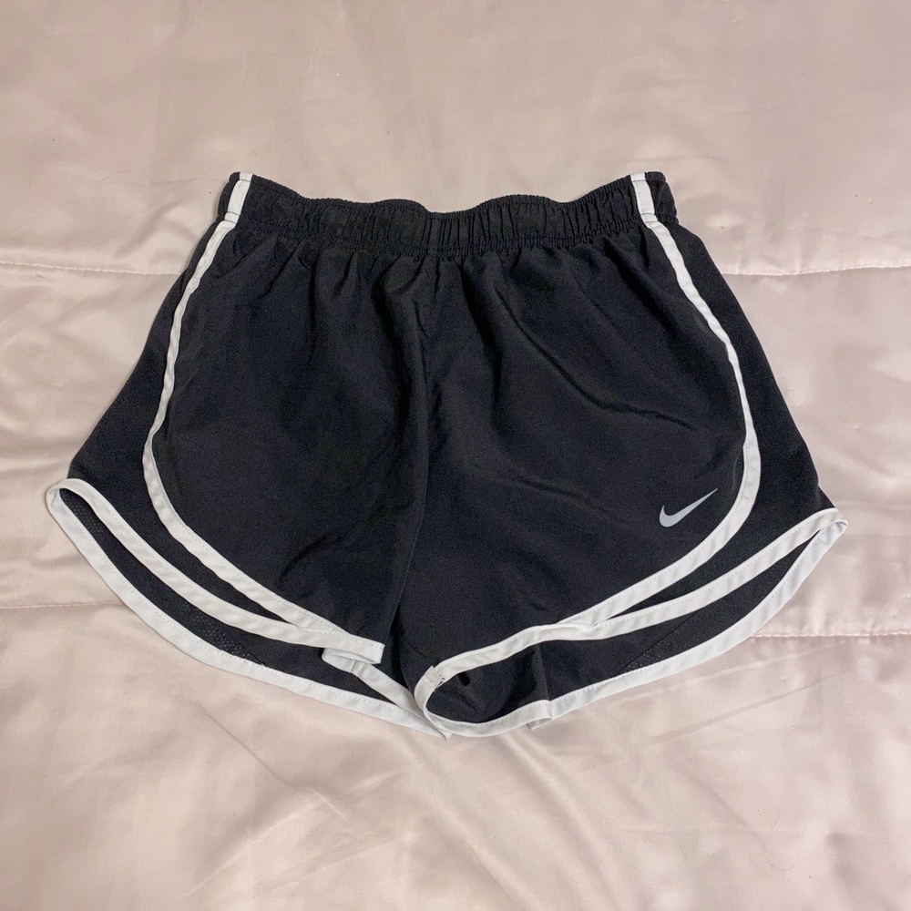 Black and White Nike Running Shorts Dri Fit Pro